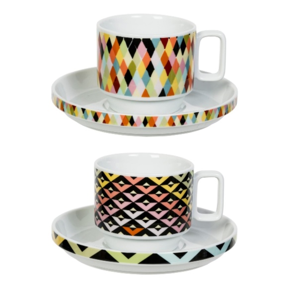 Mid Century Pattern Viva Tea / Coffee Set - Picture 2 of 2